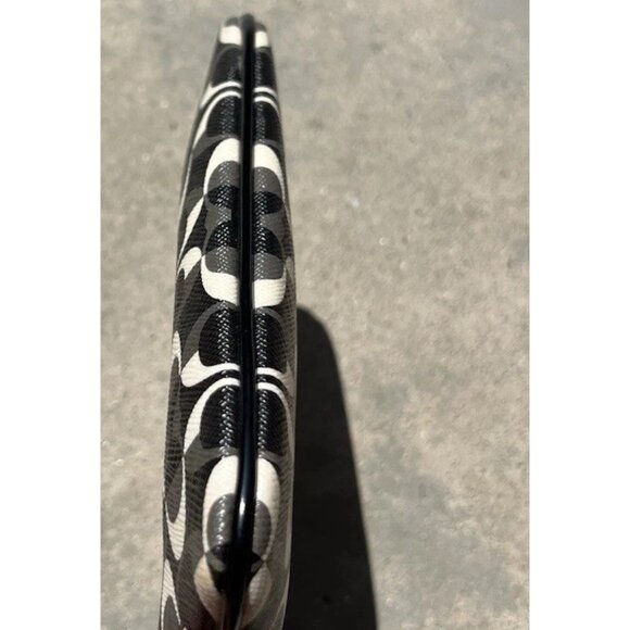 Coach Peyton Dream C East West Swingpack Black & White Logo Bag Purse 6x4.5 - Picture 8 of 15